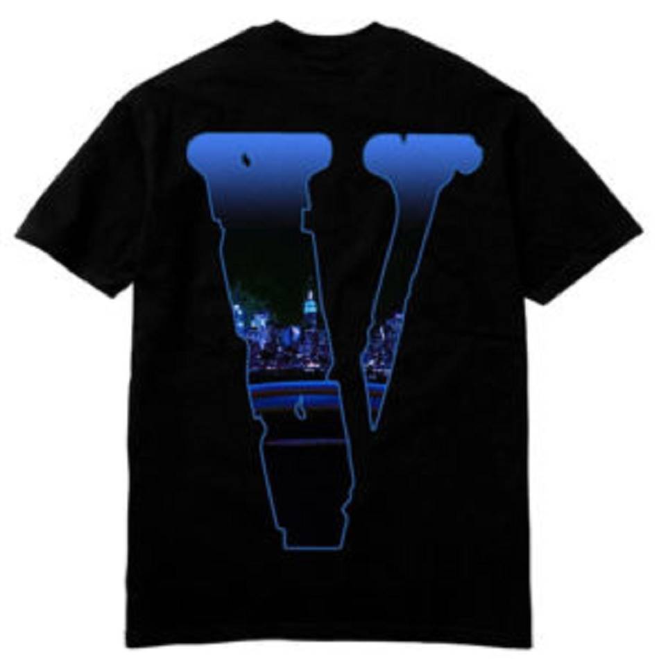 Rappers Collab Vlone Armed N Dangerous T-shirt Pop-Smoke Black | IE_EF6833