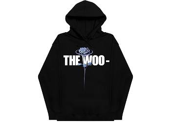 Rappers Collab Vlone The Woo Hoodie Pop-Smoke Black | IE_KM9838