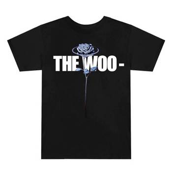 Rappers Collab Vlone The Woo T-shirt Pop-Smoke Black | IE_O3439